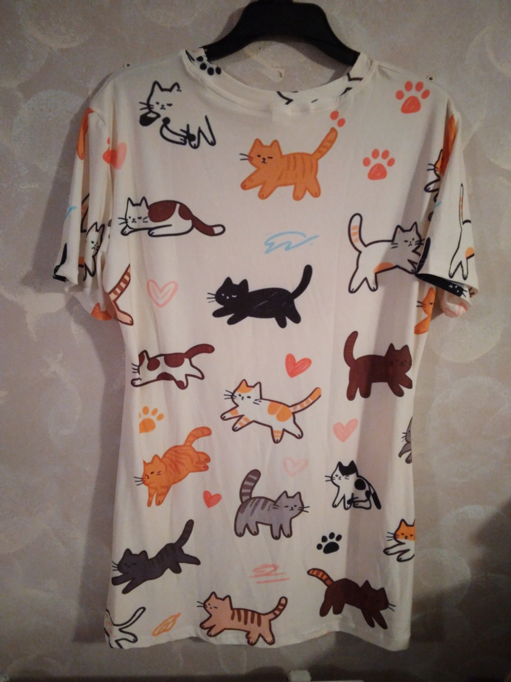 Cute Cats Print Short-Sleeve Sleepwear